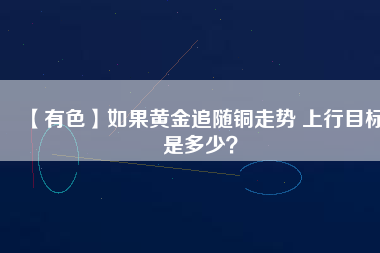 【有色】如果黃金追隨銅走勢 上行目標是多少？